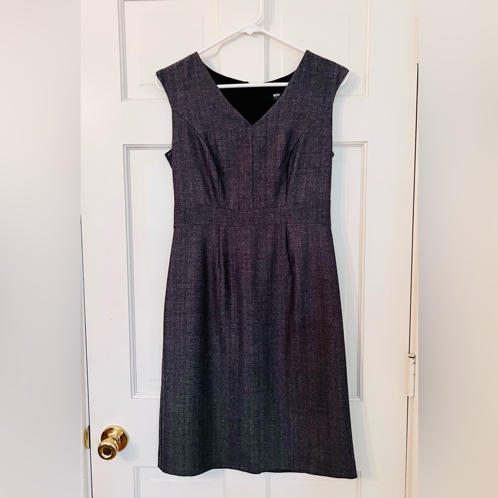Dark gray sleeveless Massimo suit dress - Picture 4 of 5